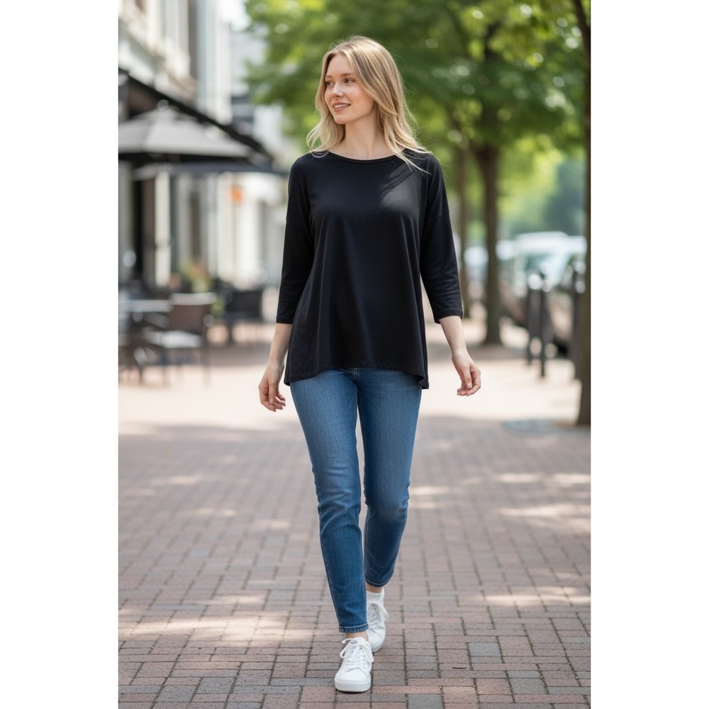 Old Navy Black Long Sleeve Tee